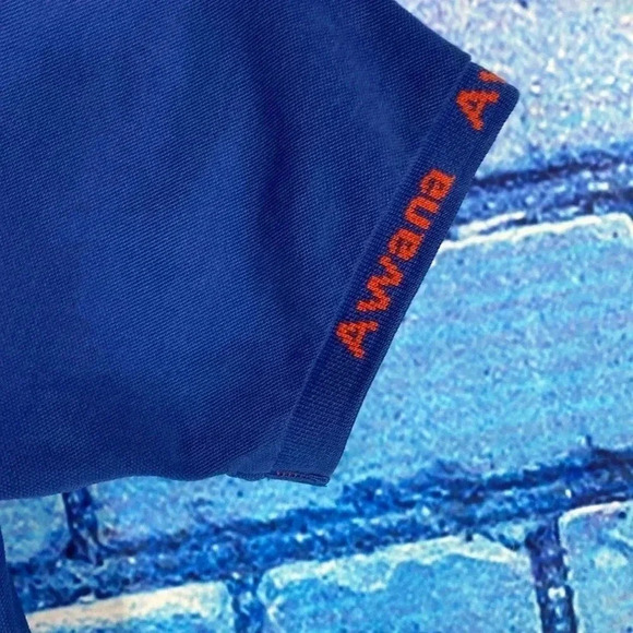 Vintage Awana Official Uniform Men’s Classic Polo Blue XL Teddy Bear Embroidery - Picture 4 of 8